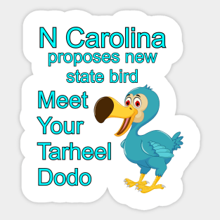 Tarheel Dodo Sticker